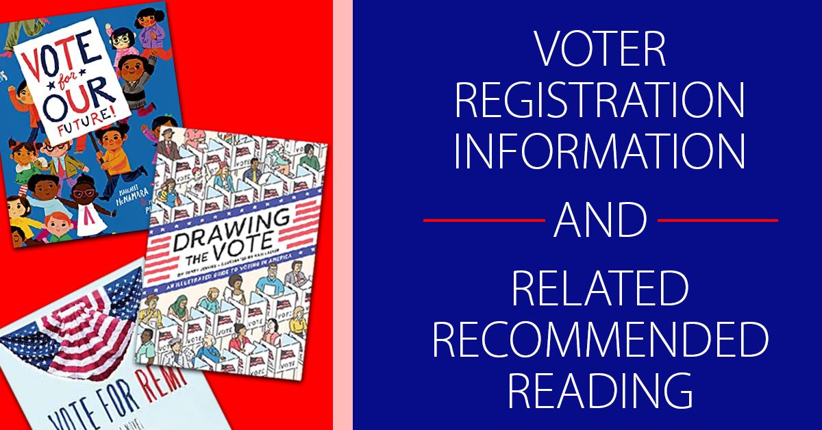 Voting Resources graphic featuring images of three voting related book covers