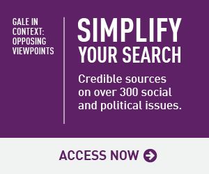 Gale In Context - Opposing Viewpoints Web Banner 300X250