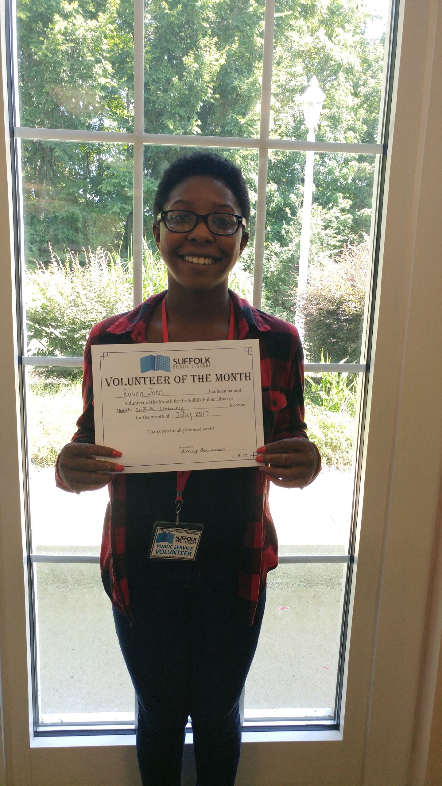 Volunteer Raven John